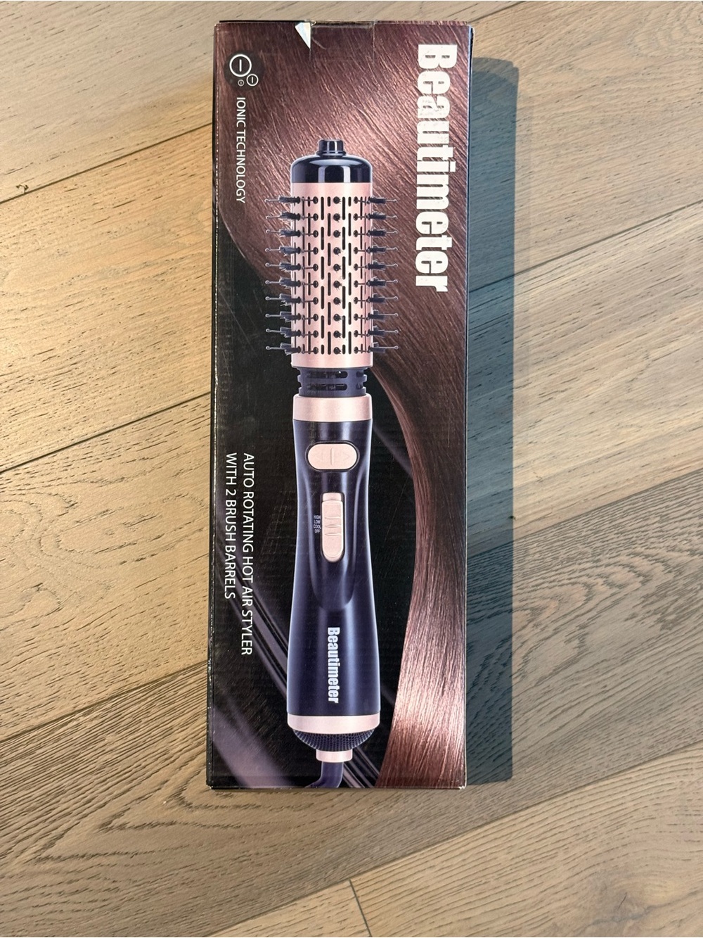 Rose Gold & Black Rotating Hot Air Styler